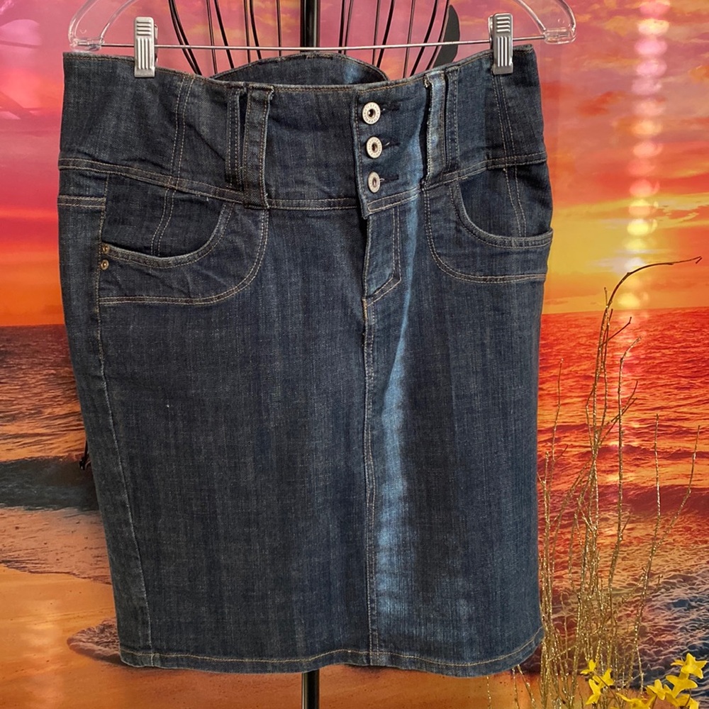 Z. Cavaricci Denim Mini Skirt Size 16